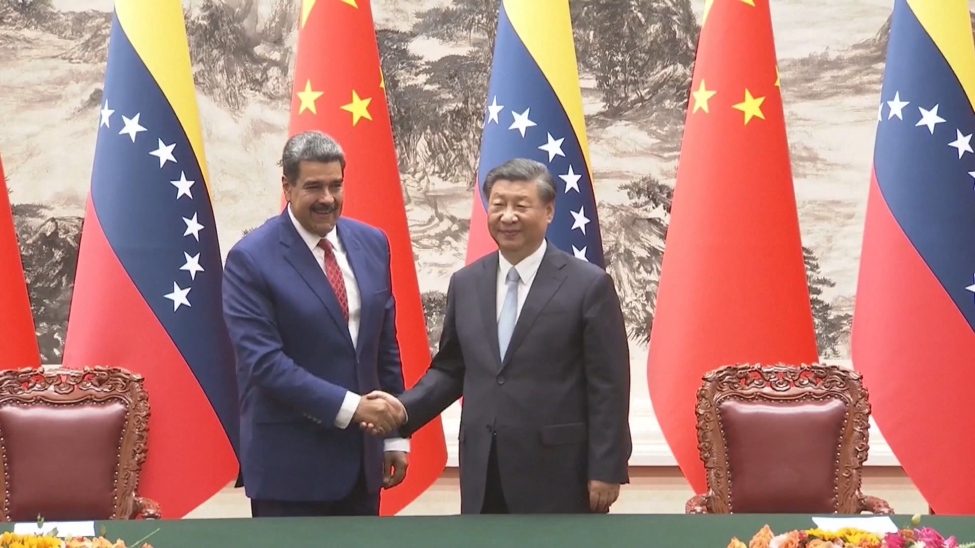 習近平會見馬杜羅 將中委關係提升為全天候戰略伙伴