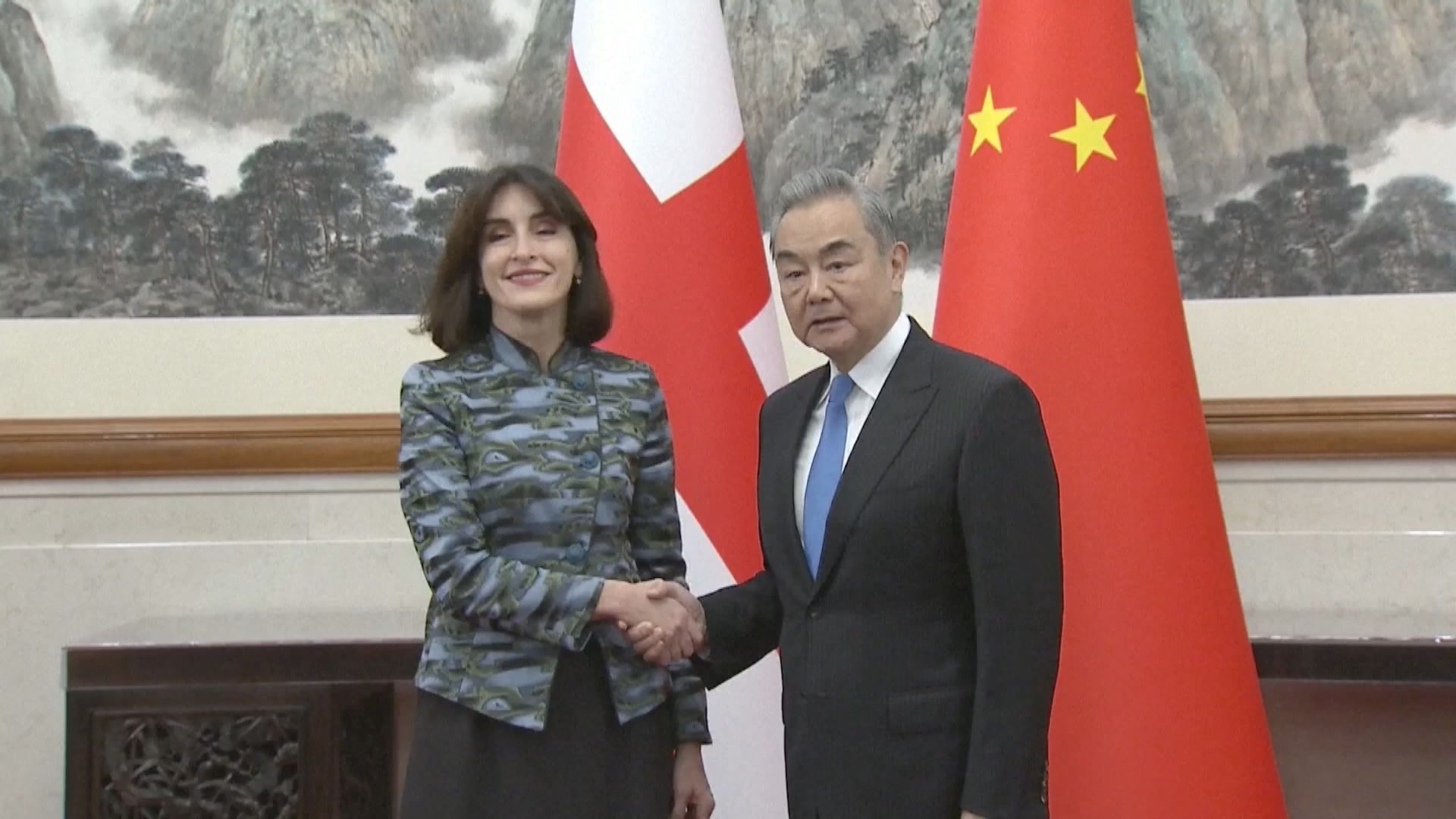 王毅與格魯吉亞外長會談　歡迎格魯吉亞加入國際調解院