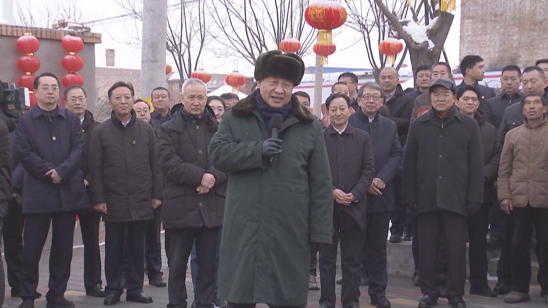 習近平到山西省考察災後重建情況