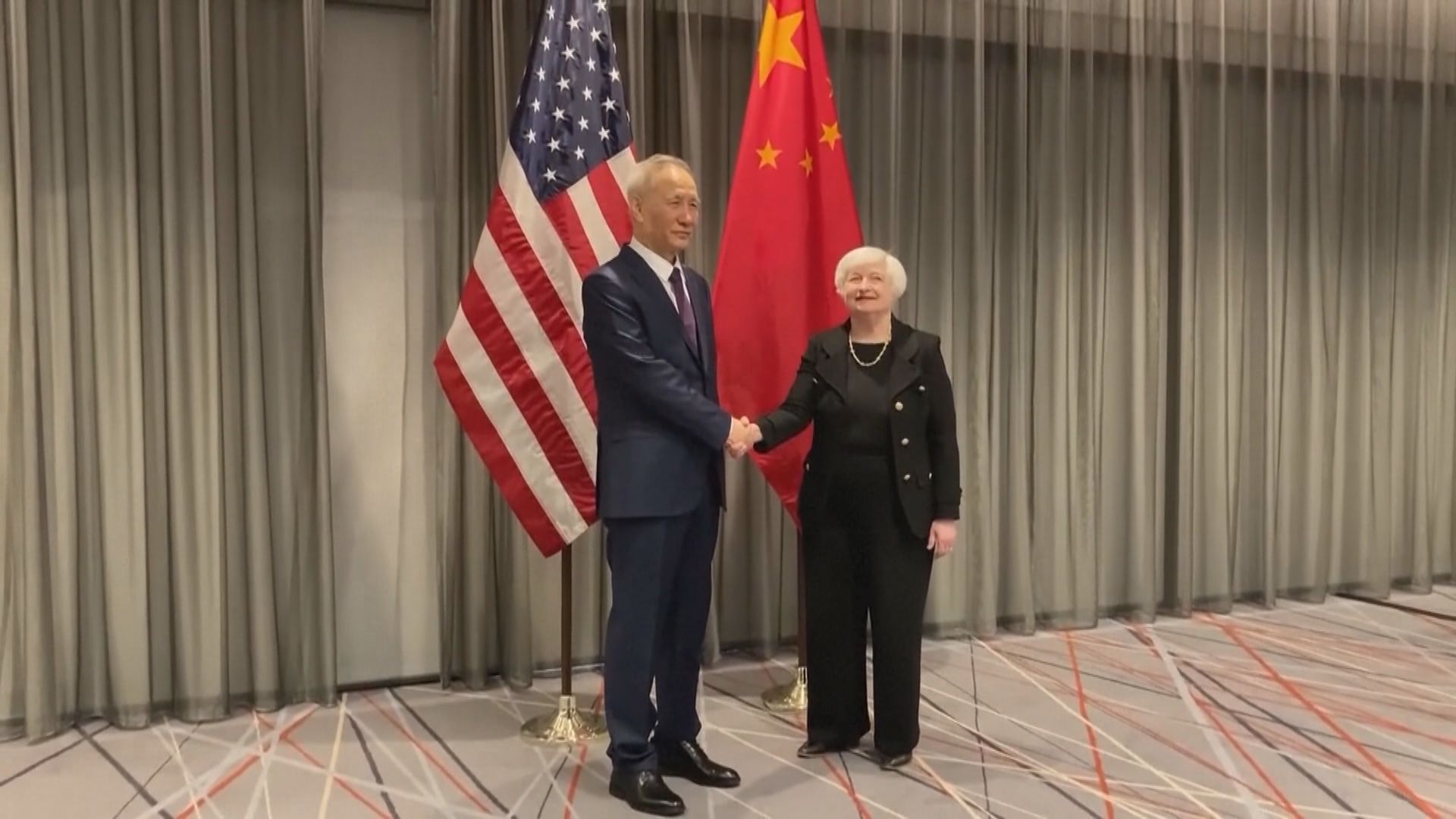 美國財長耶倫今日將跟劉鶴和李強會面