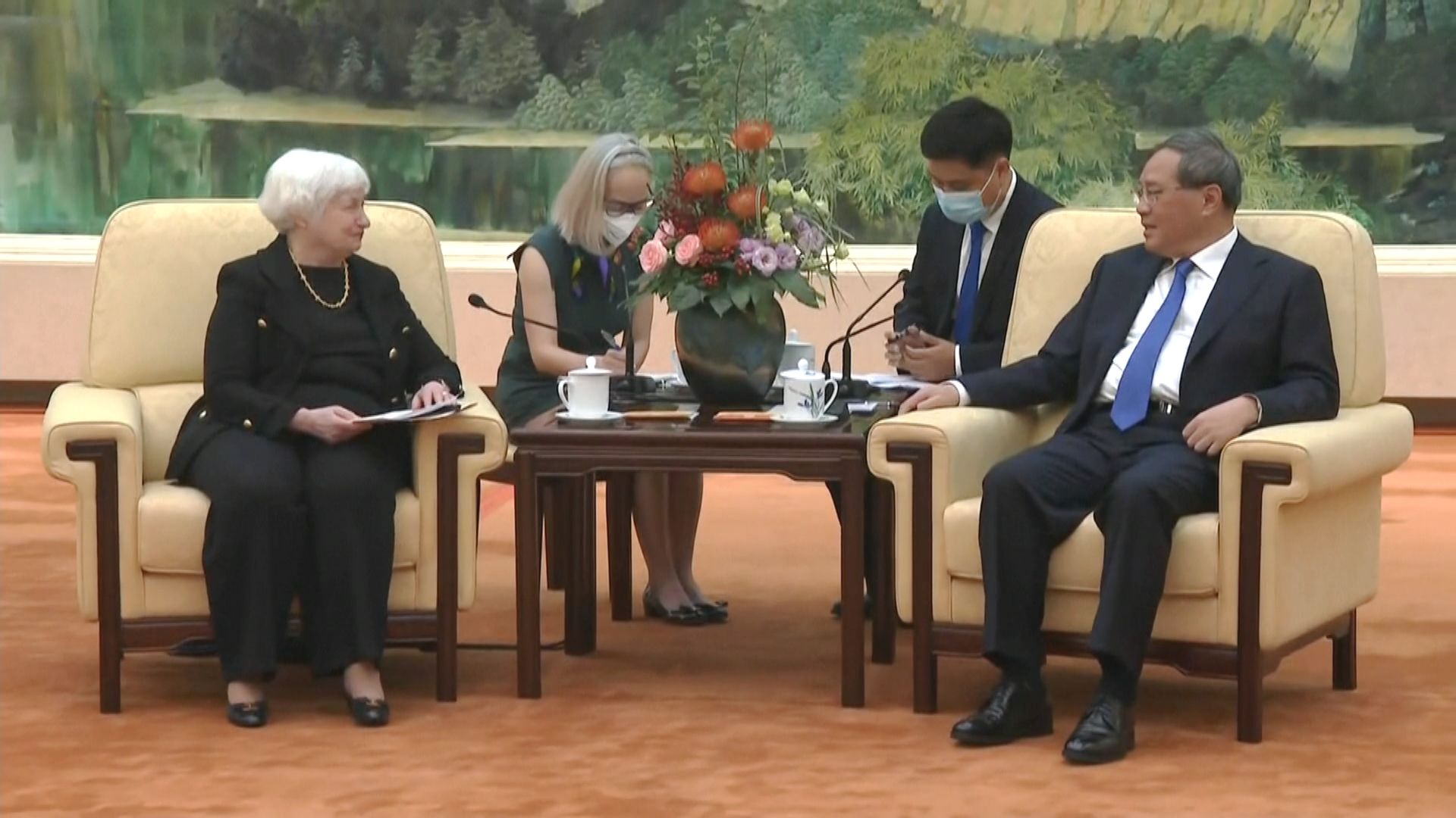 李強晤耶倫：中美關係風雨後定見更多彩虹