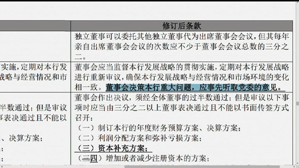 【黨委意見行先？】國企改公司章程或損小股東利益