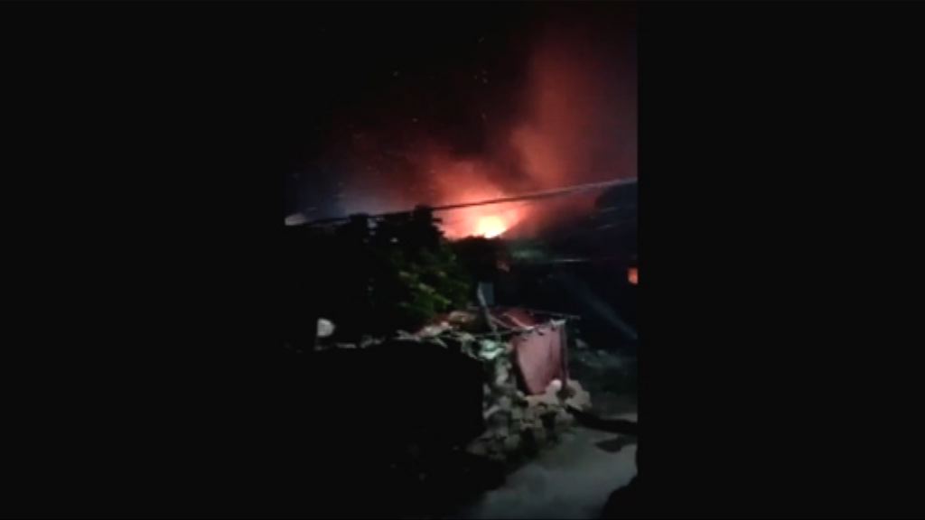 福建疑有直升機墜毀後爆炸