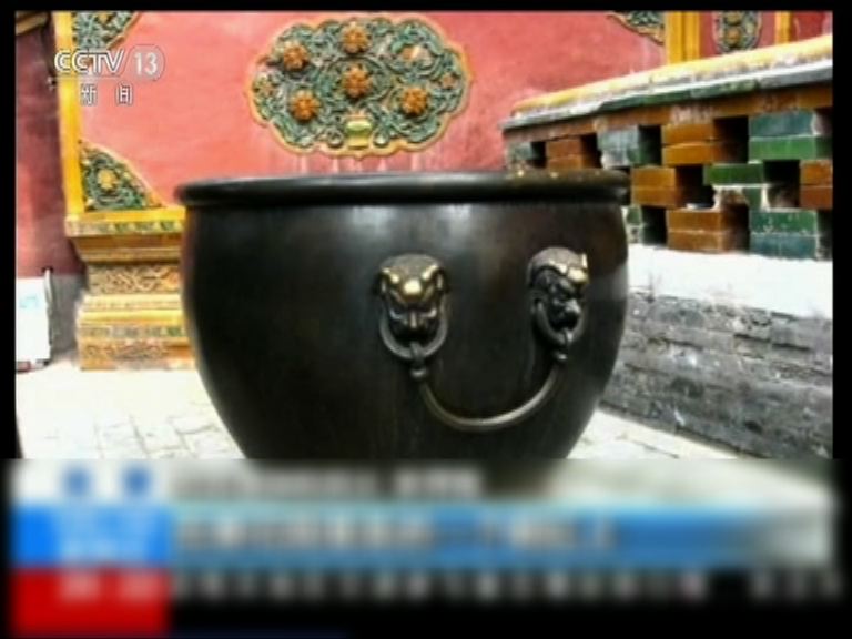 故宮就銅缸遭刻字已報案