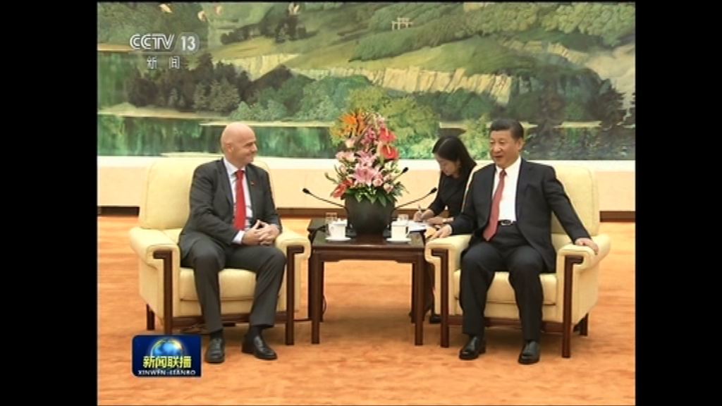 習近平接見國際足協會長
