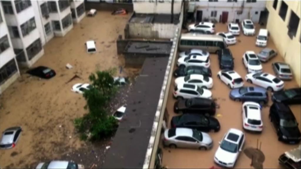 陝西暴雨成災多個縣巿水浸