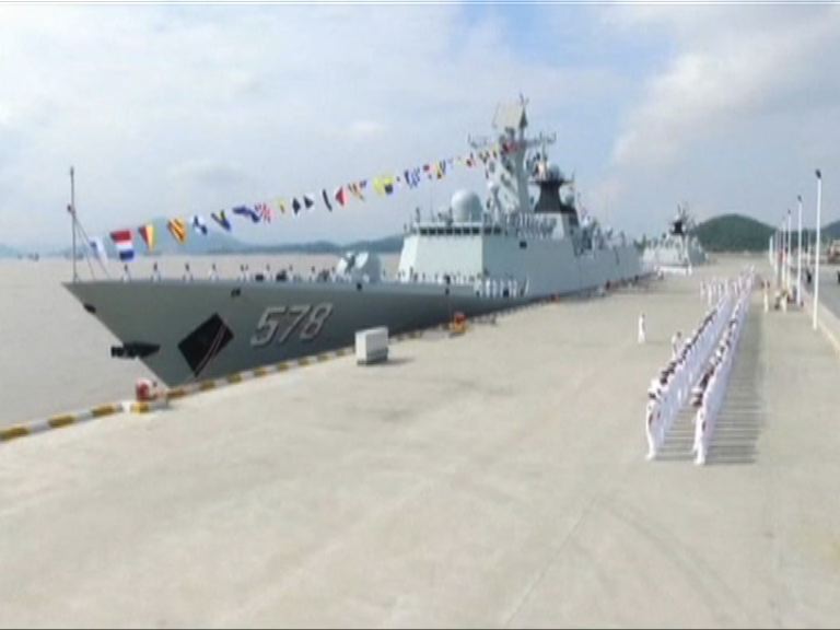 解放軍新護衛艦揚州艦正式服役