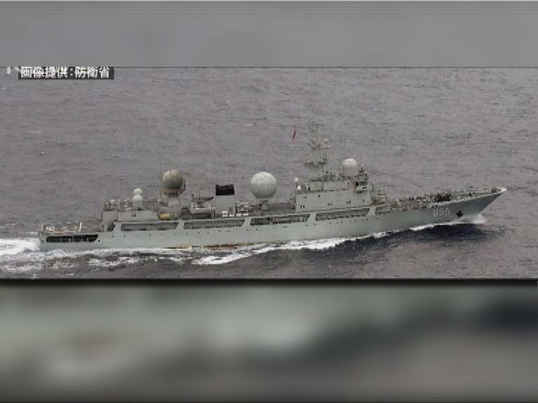 日方指解放軍偵察船在釣魚島周邊巡航