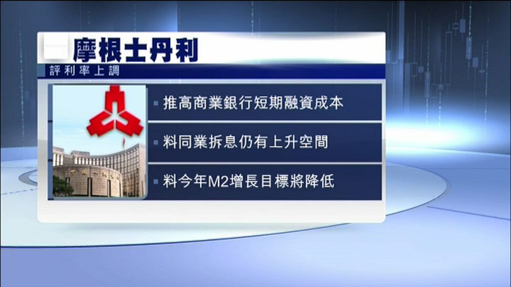 【上調SLF利率】大摩：中央或降M2增長目標