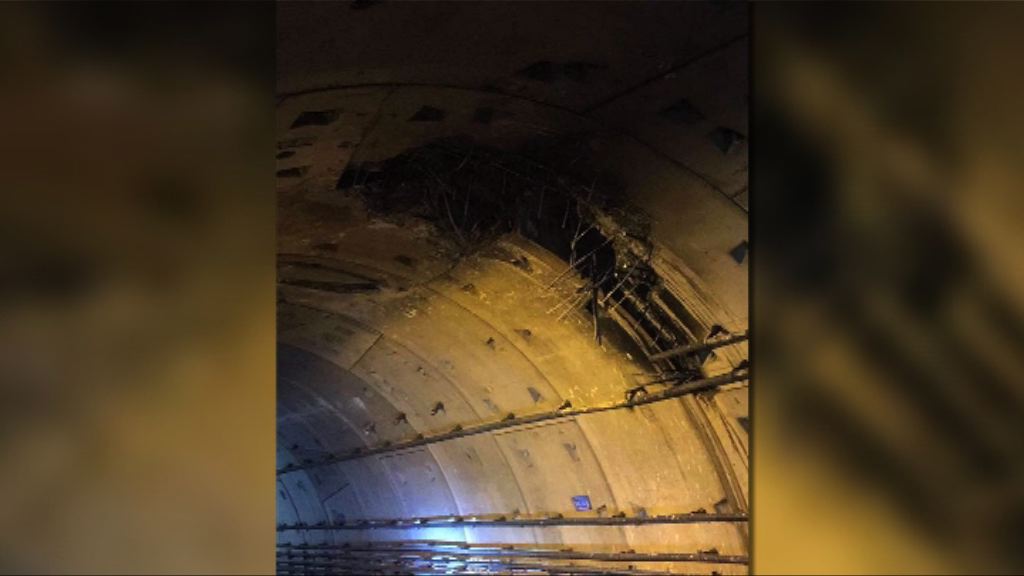 深圳違規打樁打穿地鐵隧道