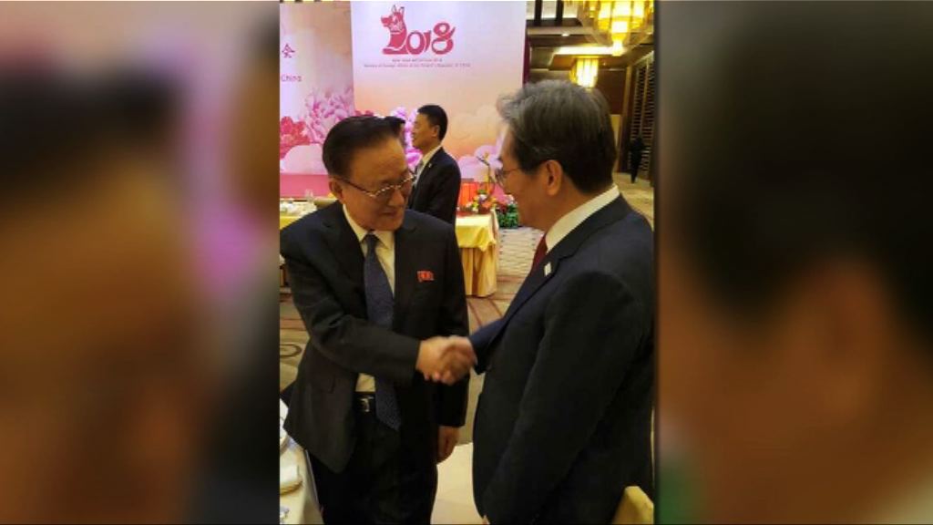 北韓駐華大使池在龍出席外交部新年招待會