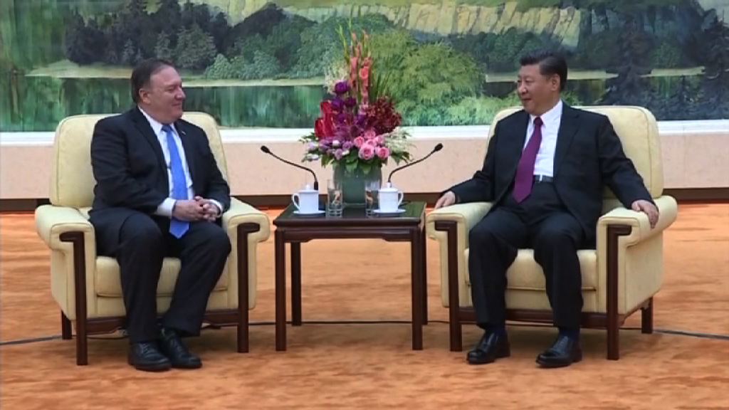 習近平晤蓬佩奧談及美朝峰會