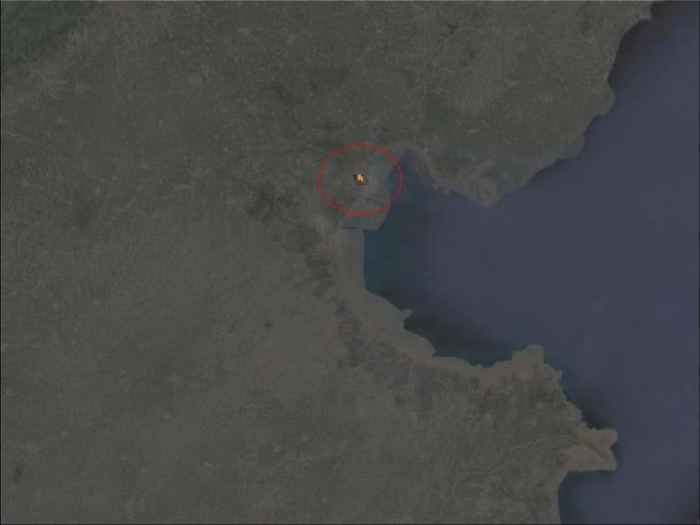 有太空衛星拍攝到天津爆炸火光