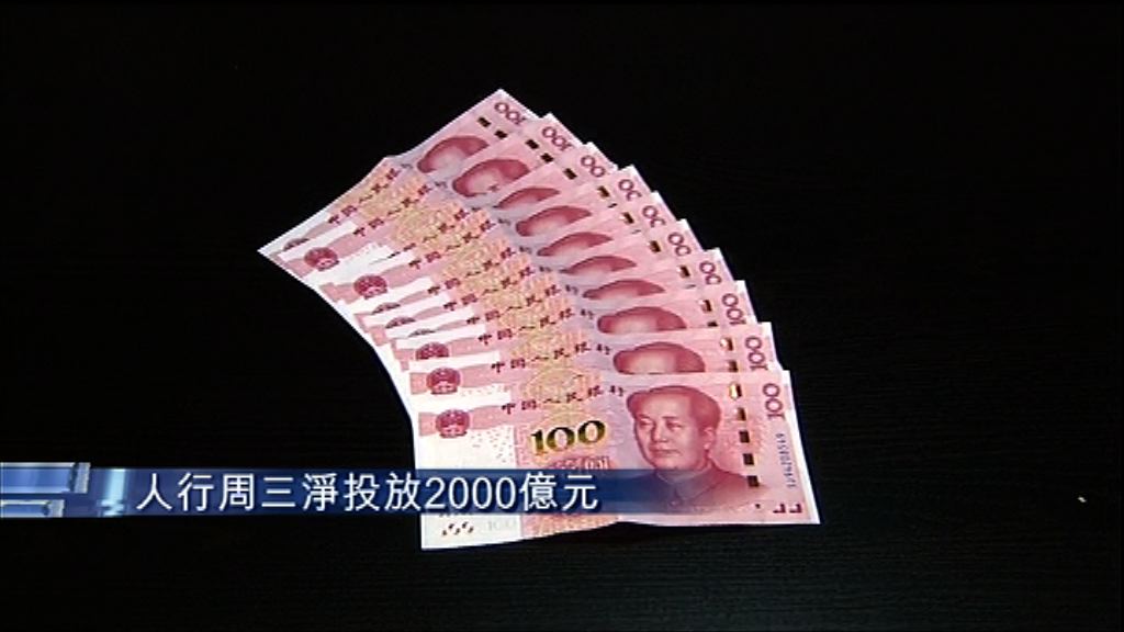 【阿爺放水】人行單日淨投放2000億