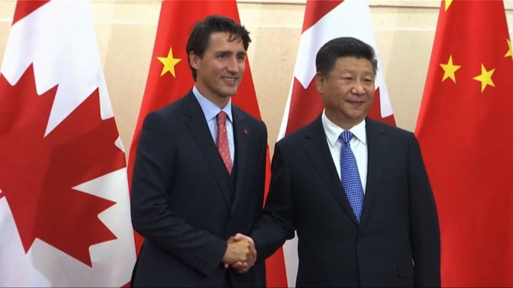 習近平會見加拿大總理杜魯多