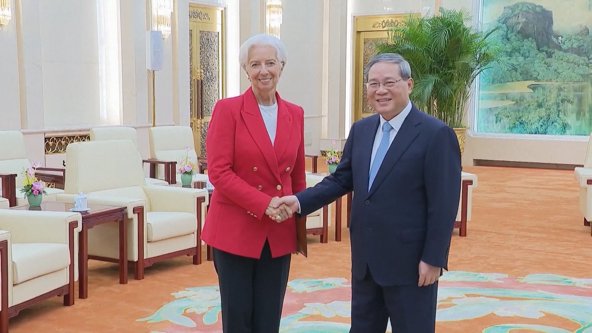 李強會見歐洲央行行長拉加德