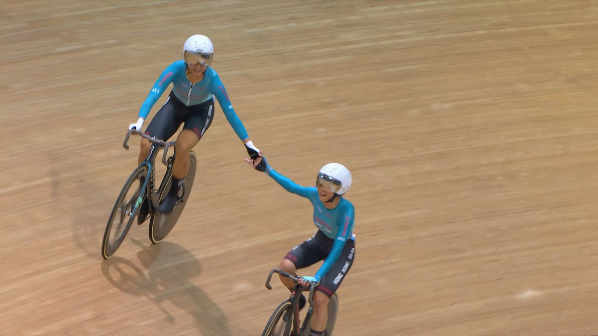 李思穎伙拍梁穎儀奪得全運會場地單車麥迪遜賽金牌