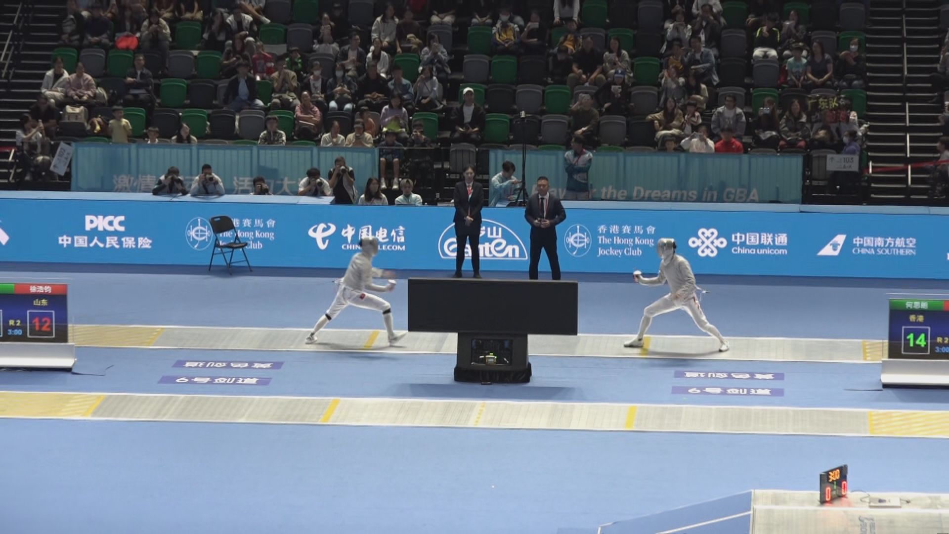 全運會男子佩劍　何思朗晉級四強　何柏霖八強止步