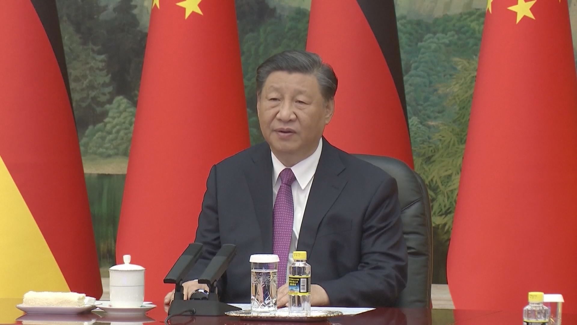 習近平與朔爾茨以視像形式會晤