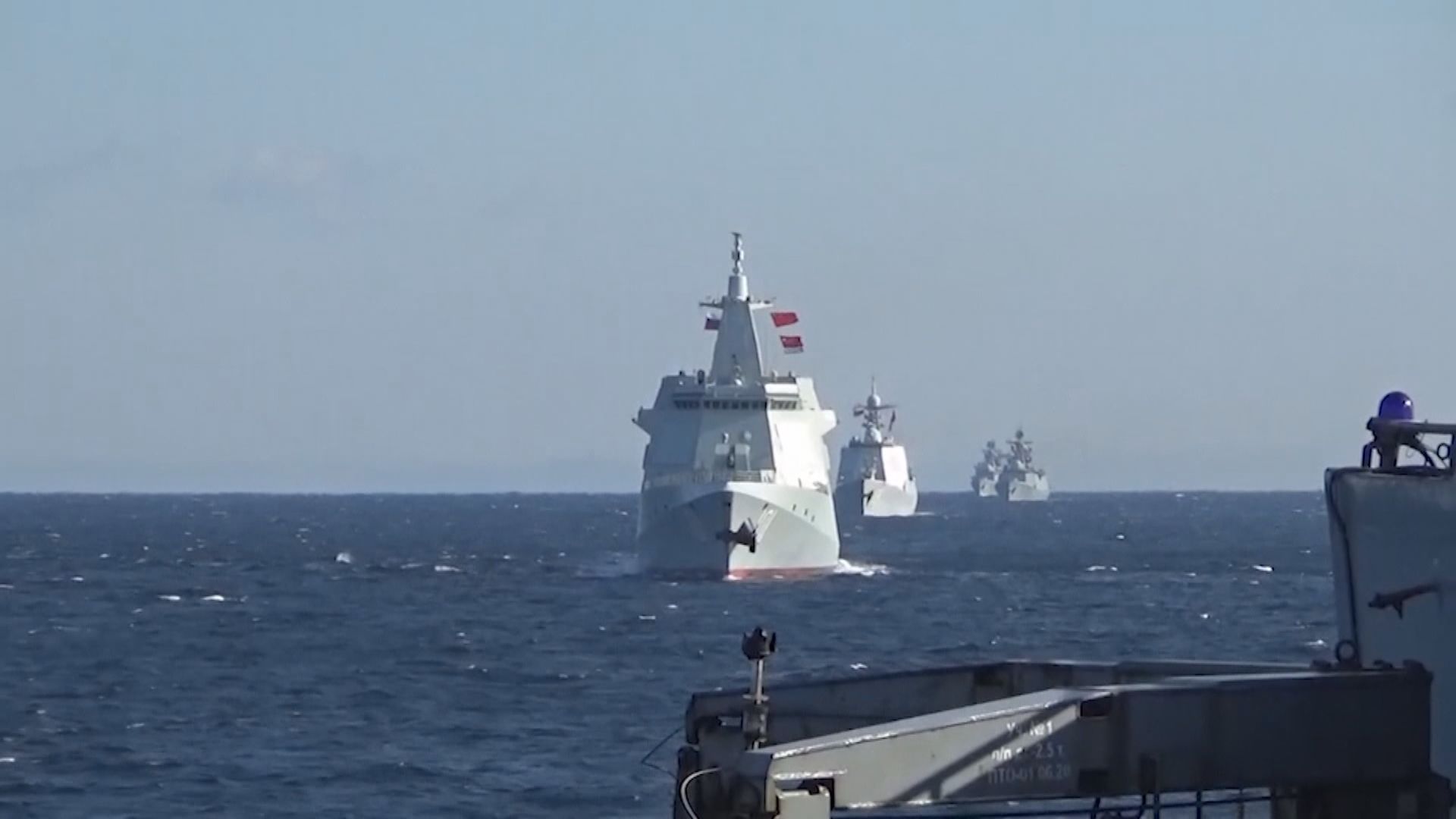 中俄軍艦艘通過津輕和大隅海峽　日本加強警戒監視