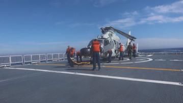 中俄展開「海上聯合-2025」軍演的海上演練