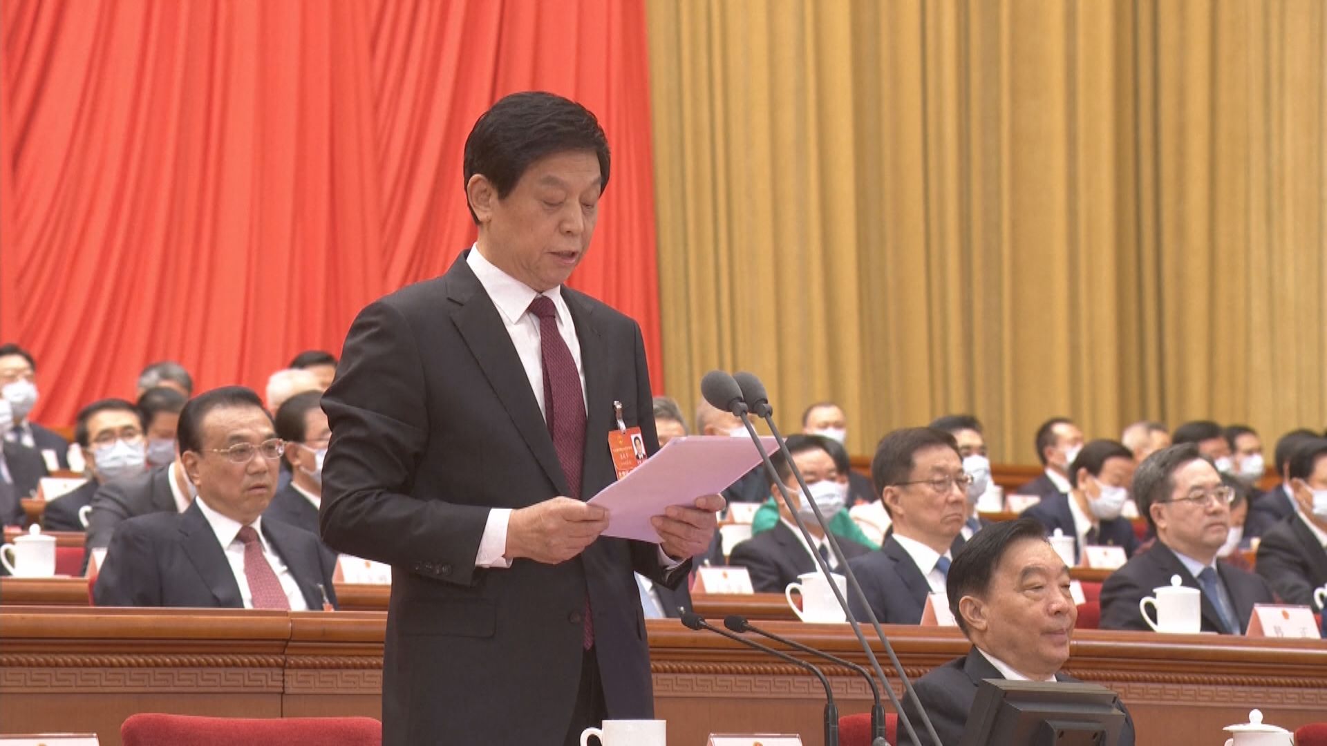 韓聯社：人大委員長栗戰書或月中訪問南韓