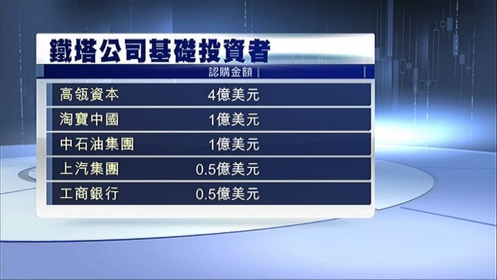 【巨無霸IPO】鐵塔獲十基投百億撐場