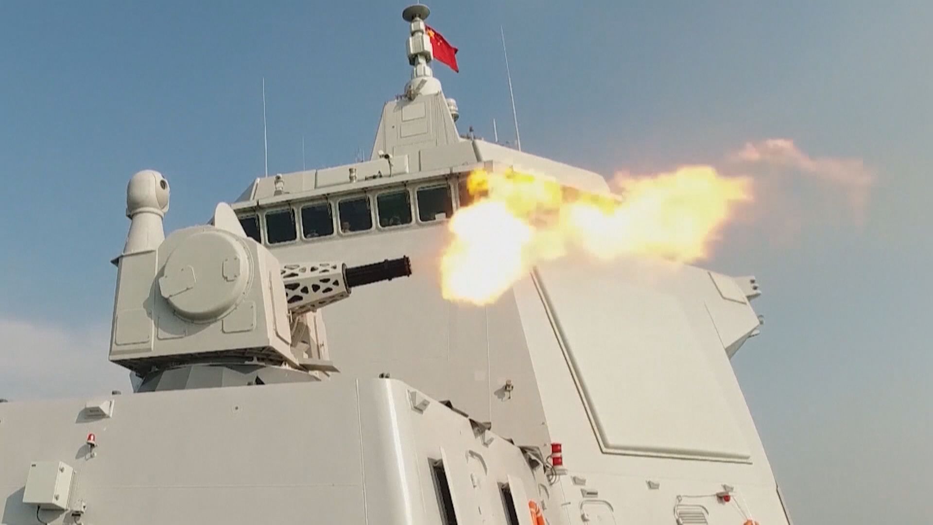 解放軍台灣周邊海空域進行實兵演習