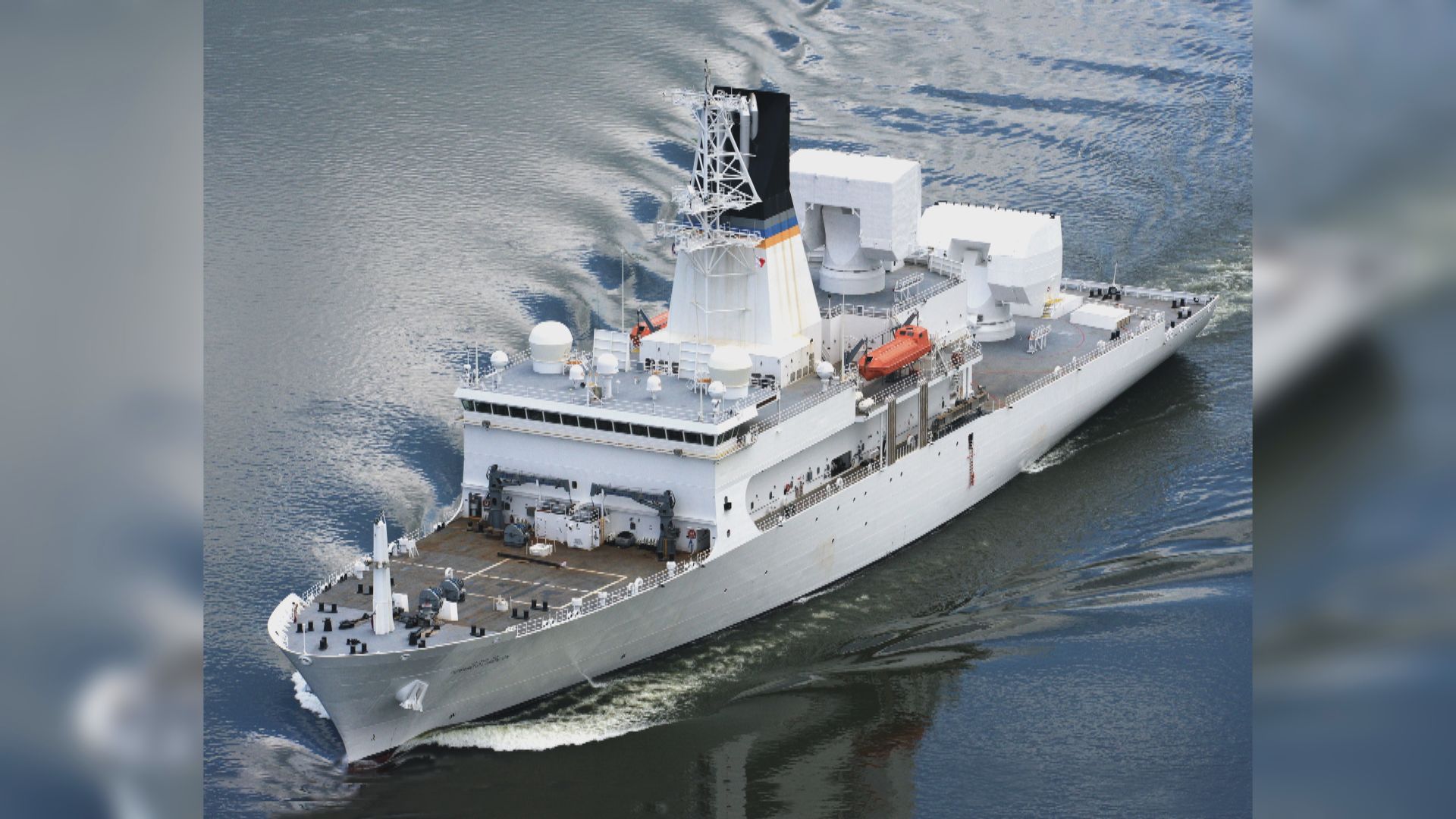 美軍導彈測量船駛至台灣海域附近