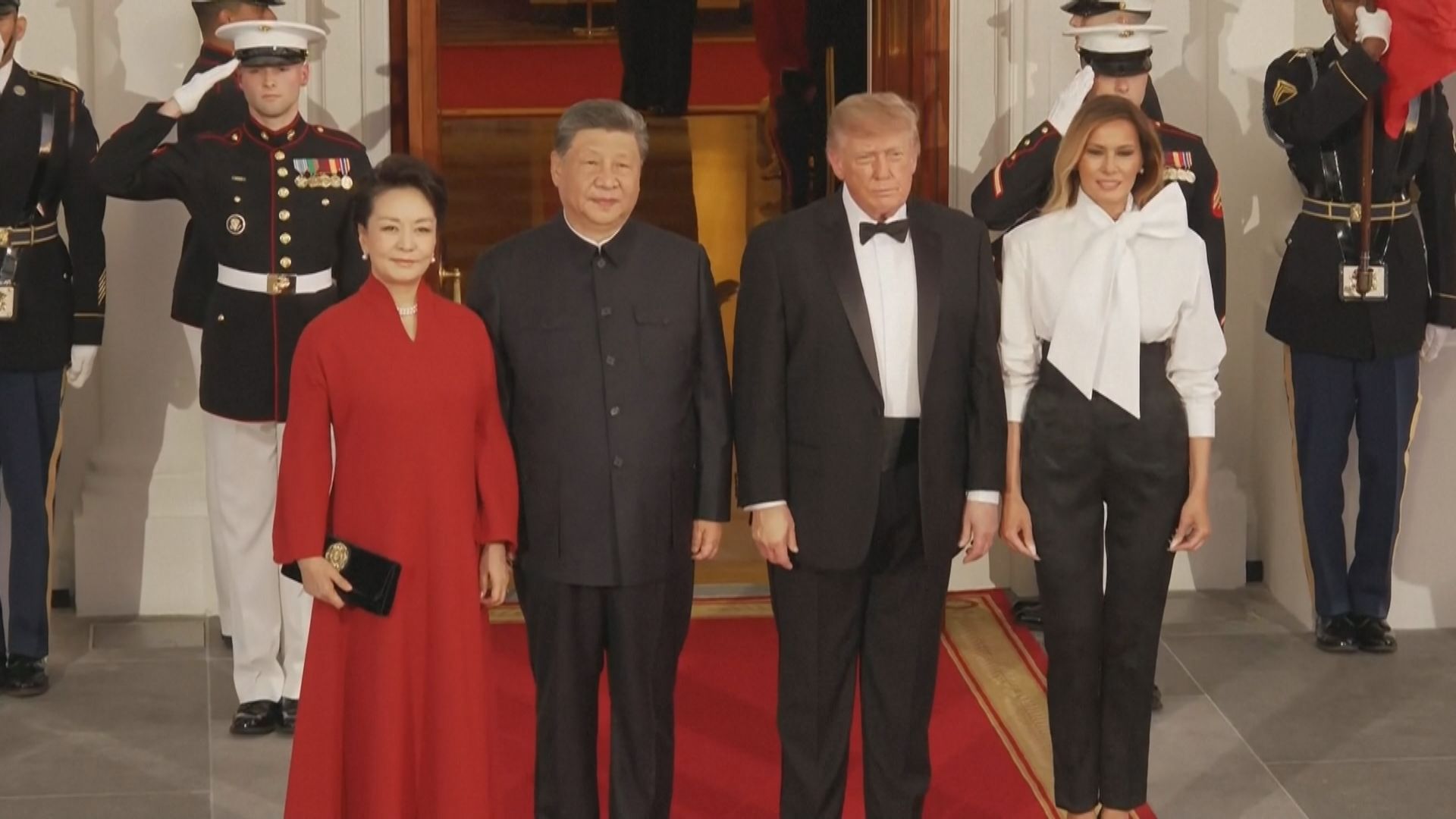 習近平伉儷到白宮出席國宴