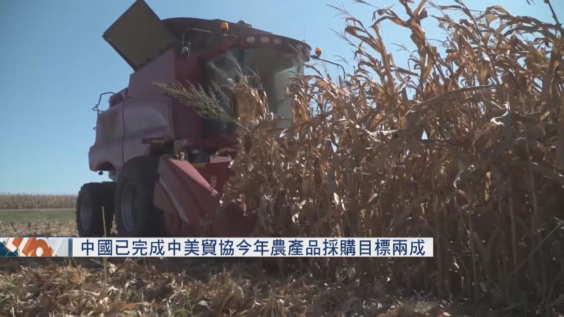 中國已完成中美貿協今年農產品採購目標兩成