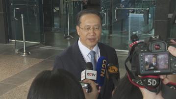 馬朝旭稱台灣問題是不可逾越紅線 美方應恪守一中原則