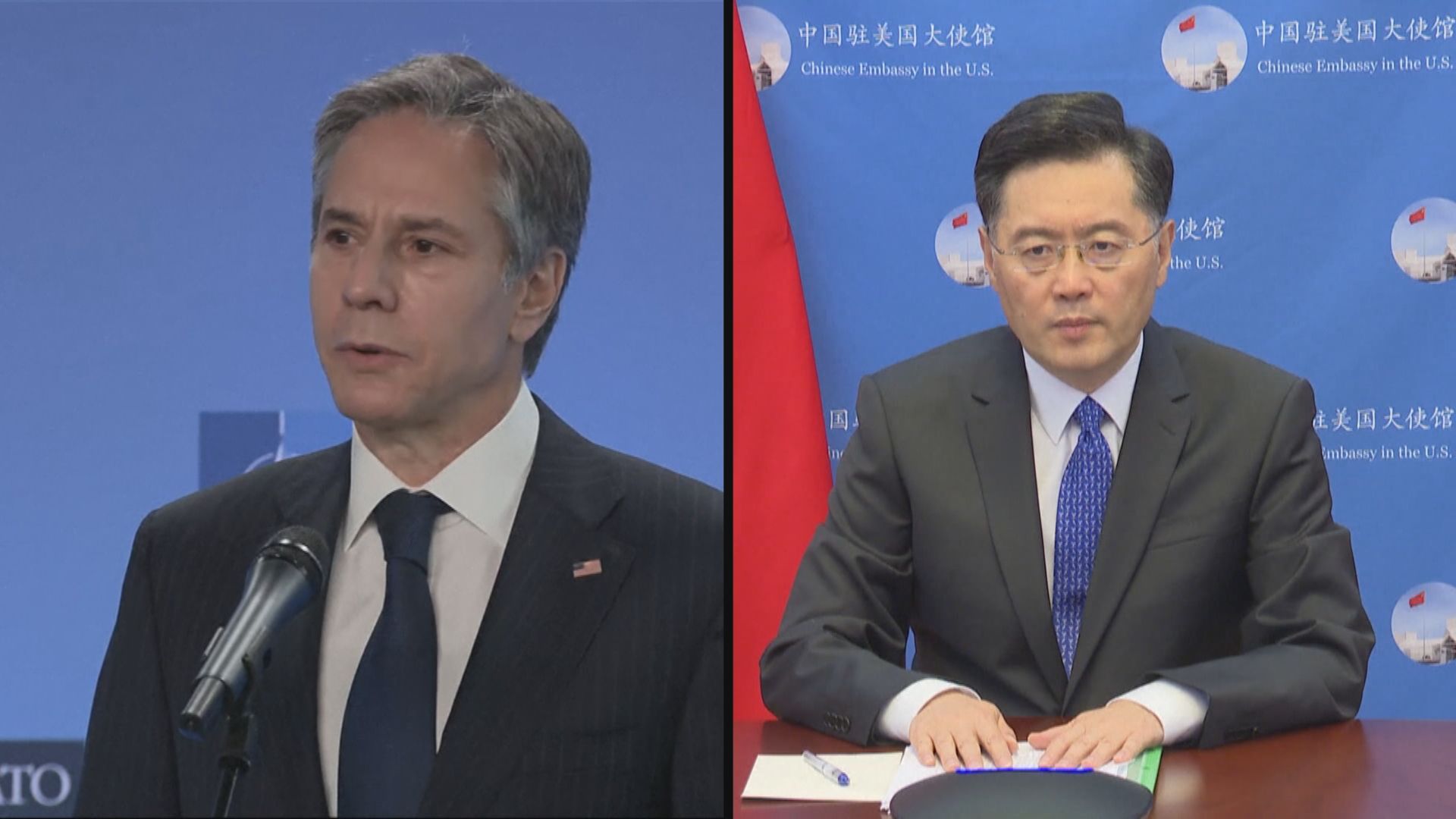 秦剛與布林肯通話 促美方停止干涉中國內政