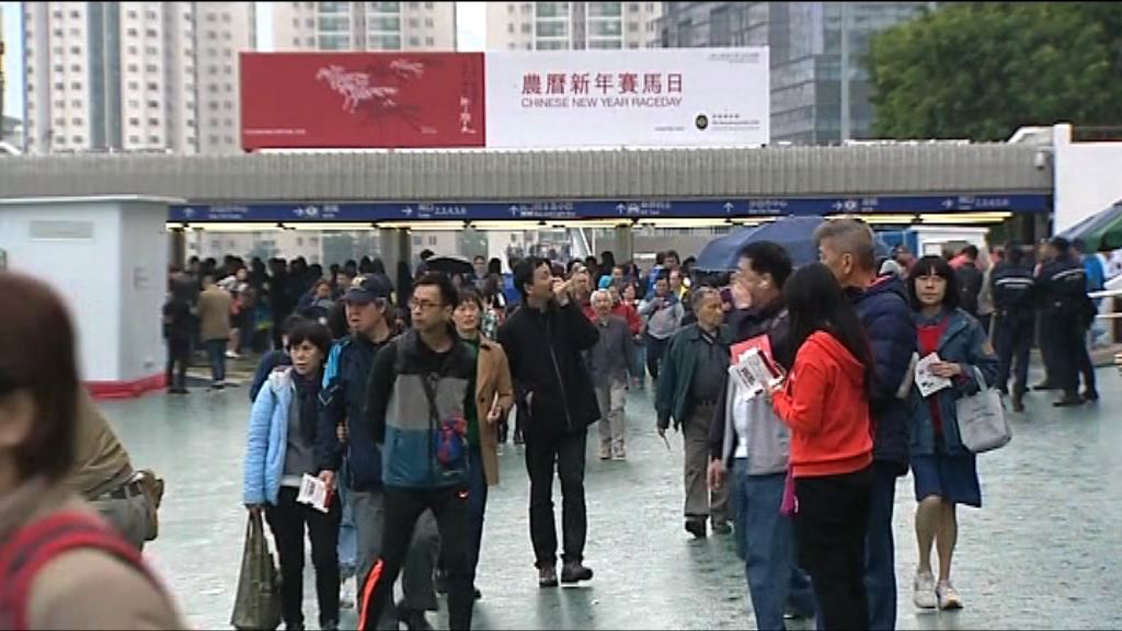 初三賀歲馬　大批馬迷入場