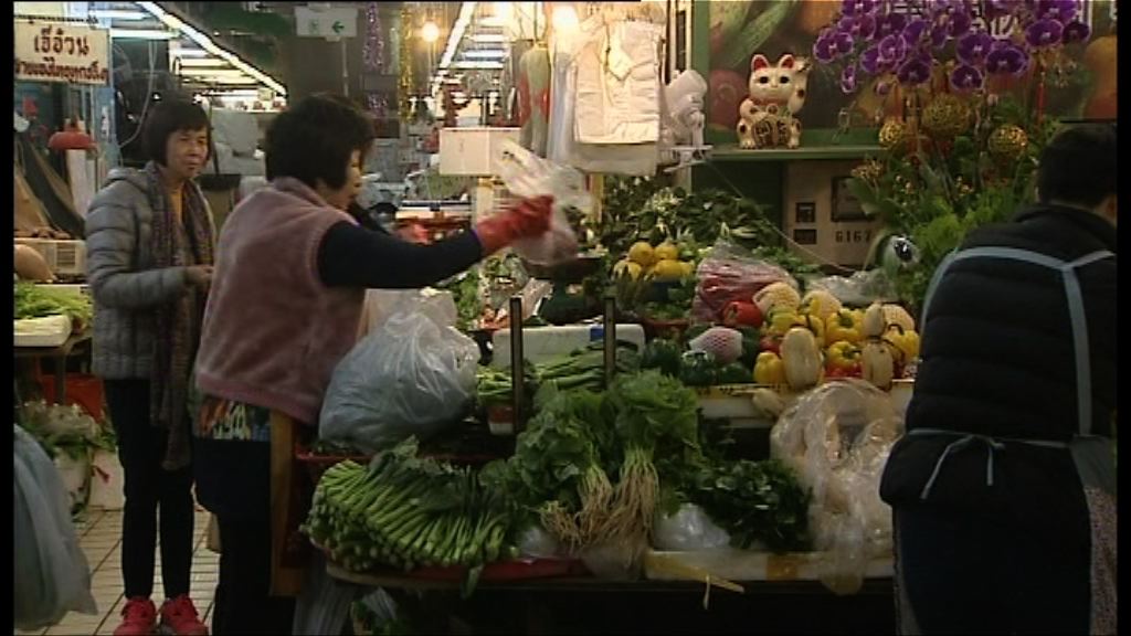 年初二市民買菜準備開年飯