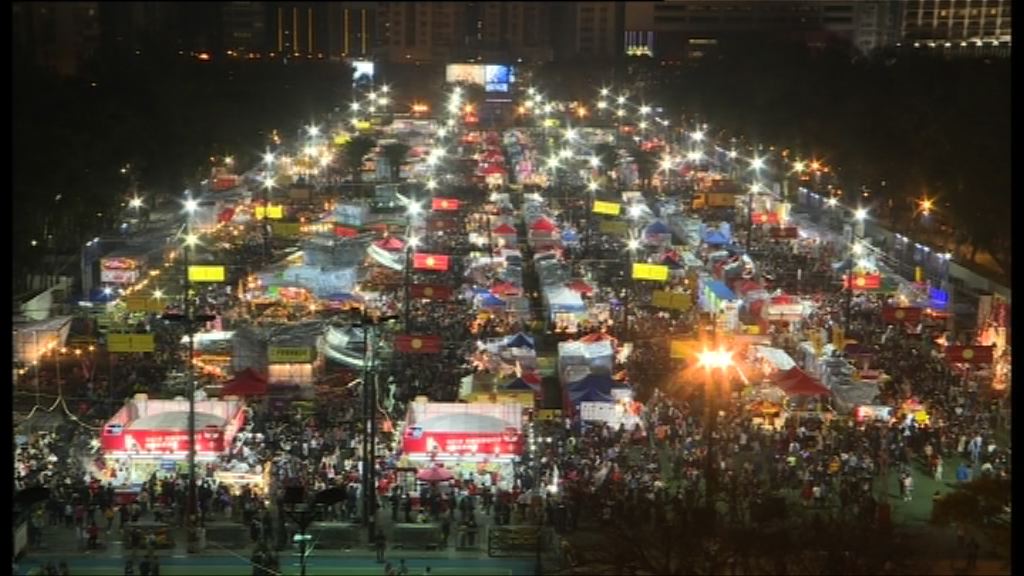 年宵市場人流暢旺　有檔主指銷情理想