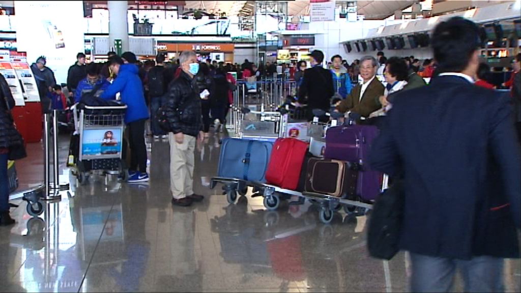 農曆年假赤鱲角多個停車場爆滿