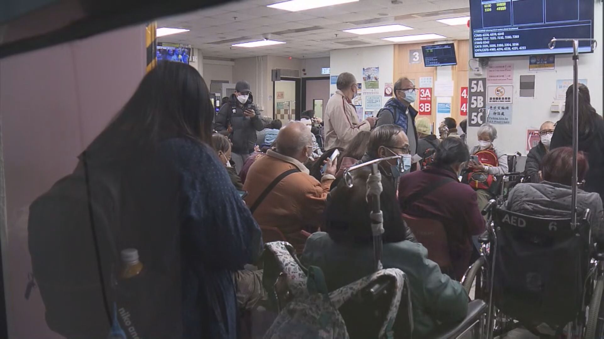 急症室一度須輪候六小時　醫管局：天氣寒冷料壓力持續