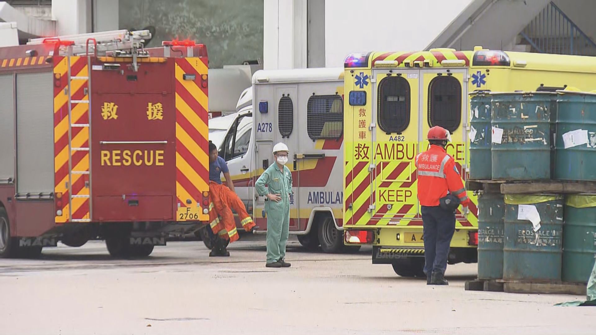 青衣有棚架倒塌意外　六人受傷一人失蹤