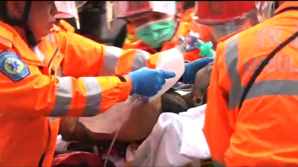 紅磡地盤工墮深坑兩死一獲救