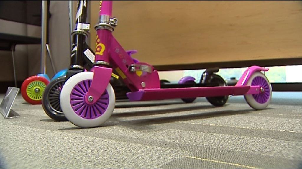 有兒童滑板車安全不達標致兒童易跌倒受傷