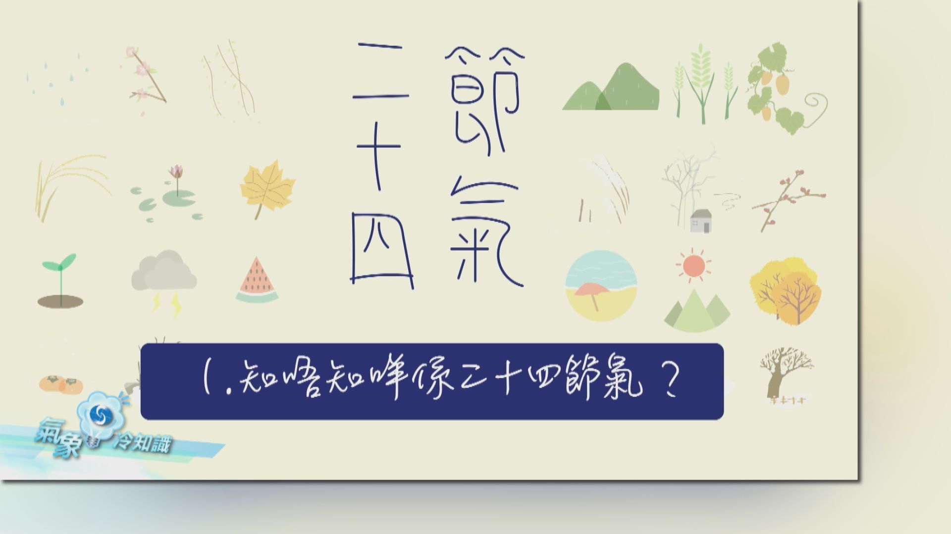 【氣象冷知識】二十四節氣