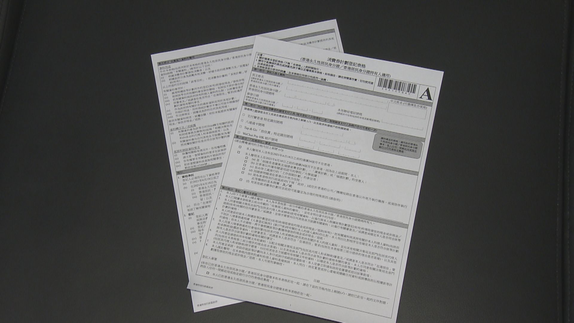 書面登記表格今派發　較電子登記遲一個月發首期消費券