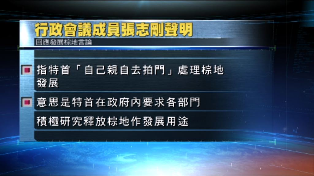 張志剛：橫洲發展計劃進行摸底是正常