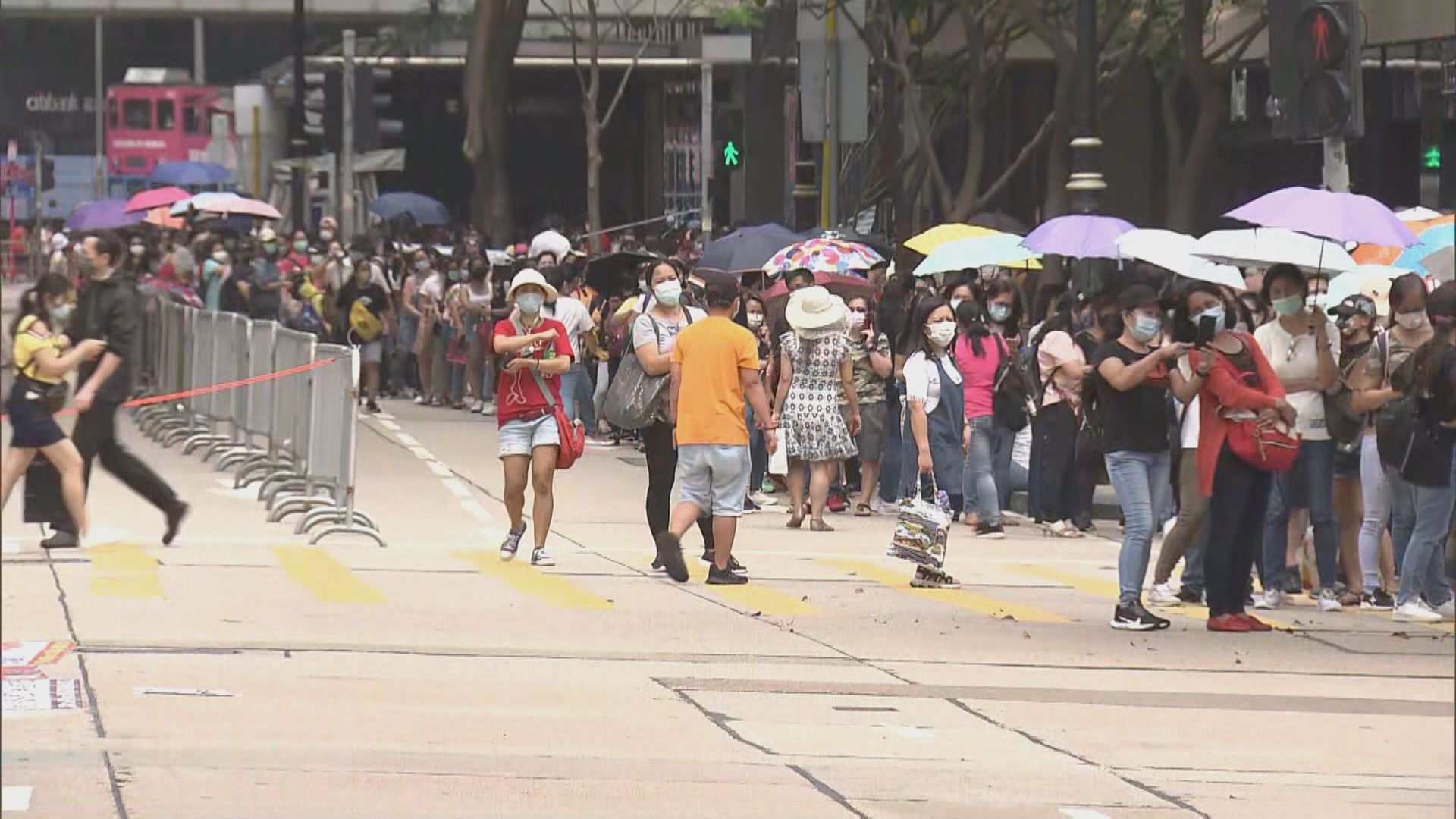 外傭強檢今日屆滿　逾28萬已檢測5萬已預約