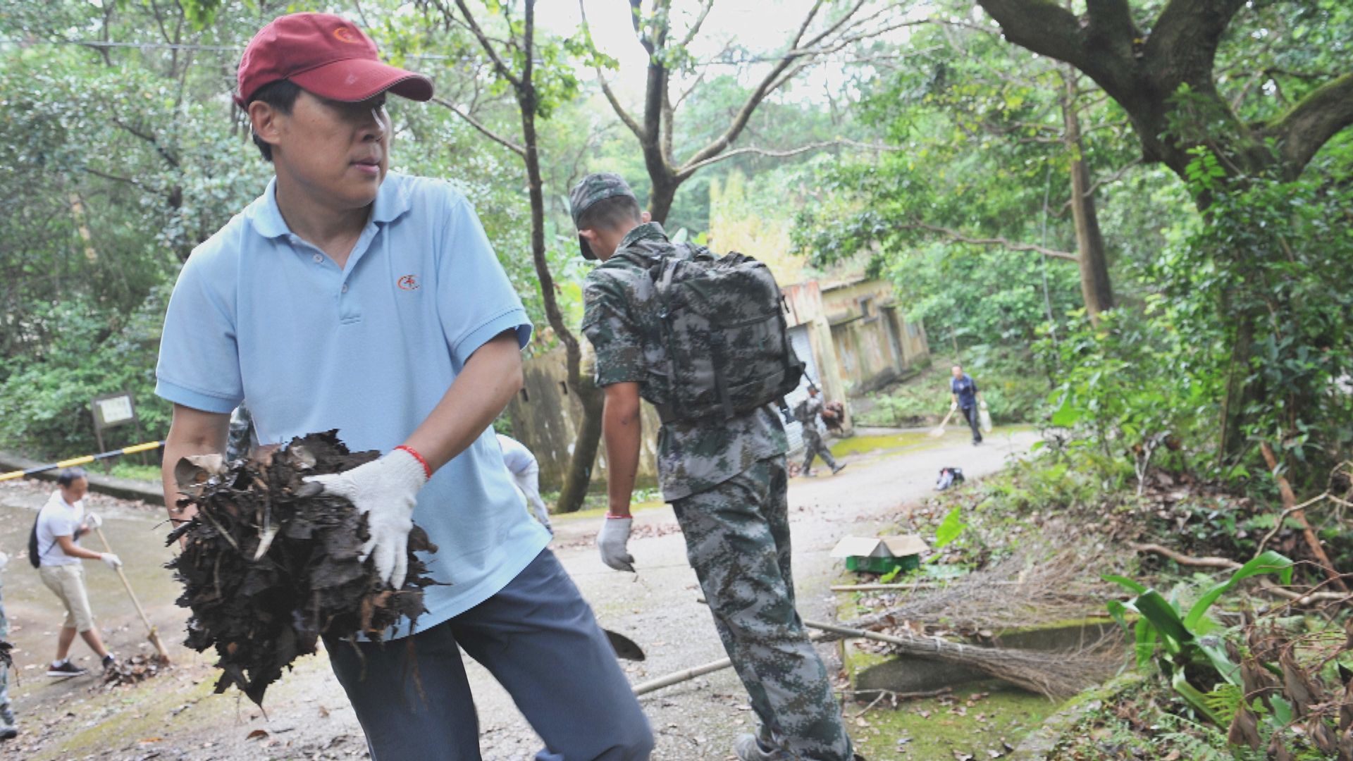 張建宗：解放軍清理塌樹屬義工活動