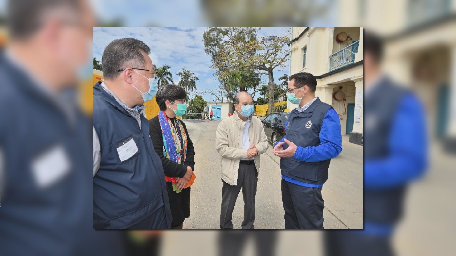 張建宗視察鯉魚門度假村檢疫中心