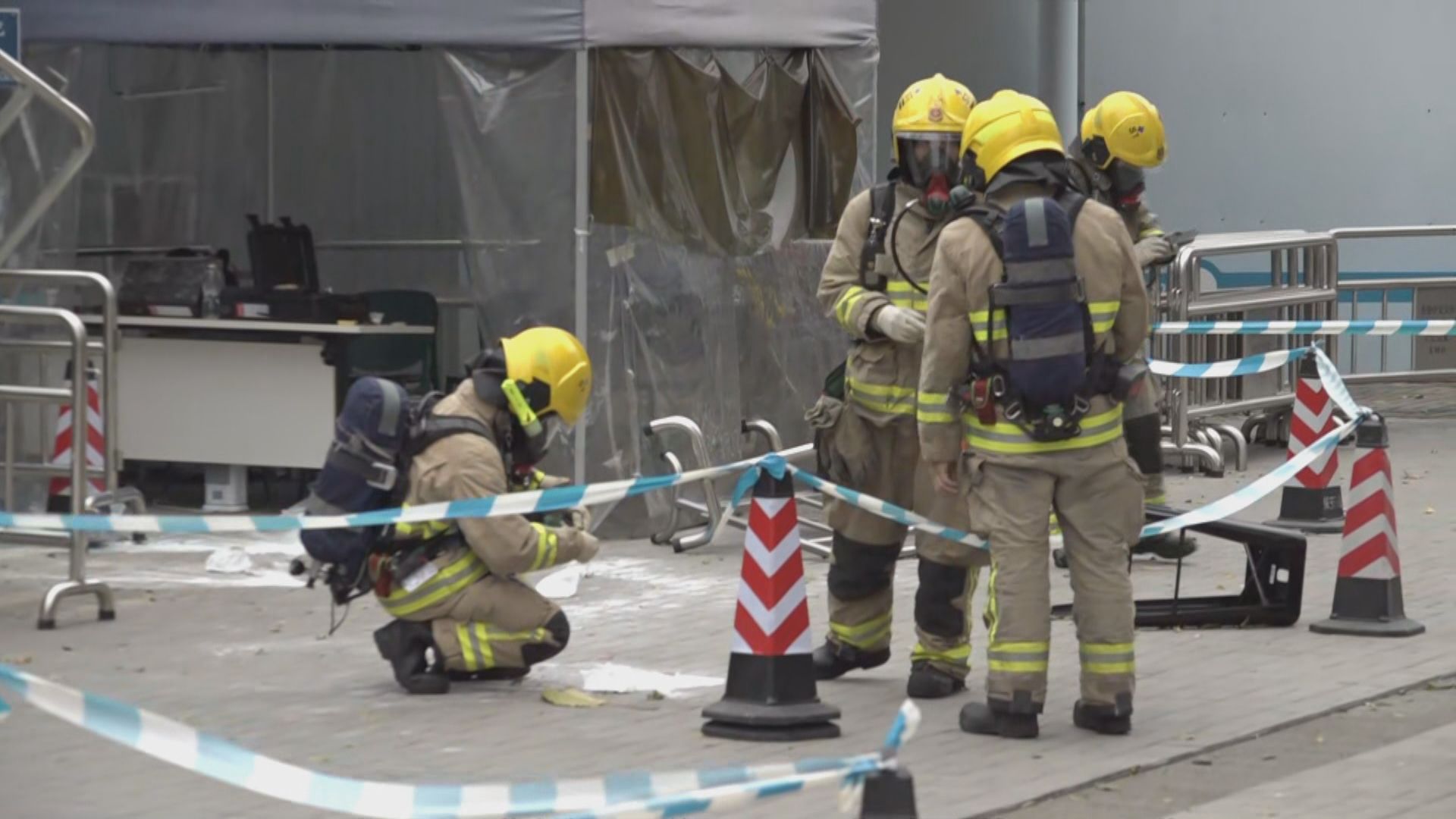 警共拘四中大學生　疑與保安檢查站被撒粉末案有關