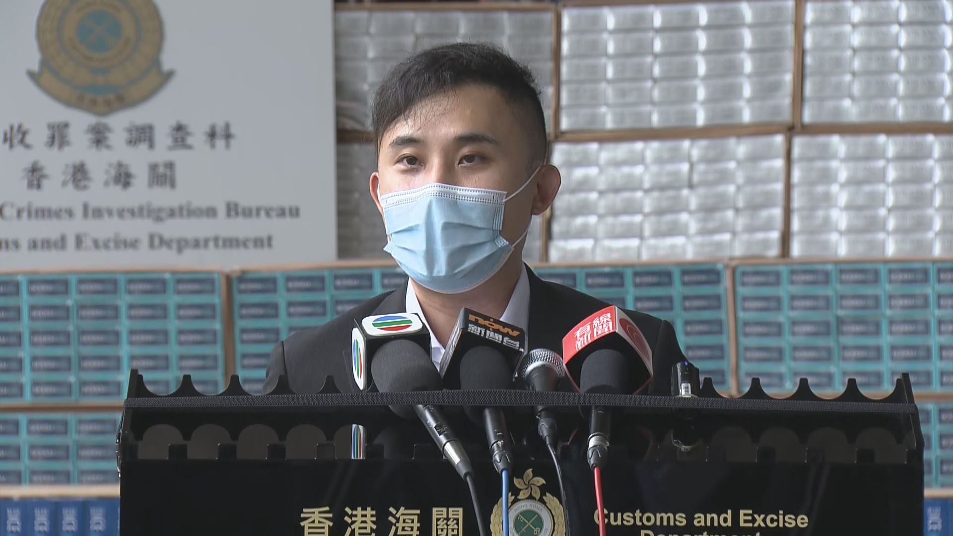 海關檢5700萬支私煙　市值逾1.6億元