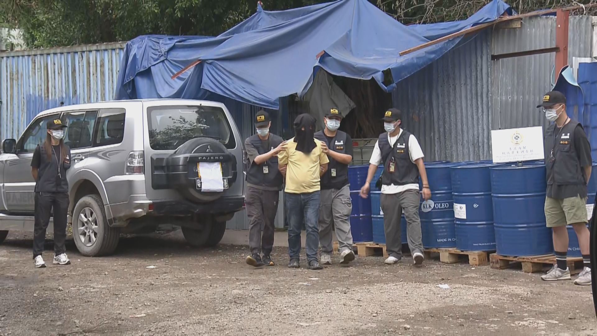 海關消防處聯合行動　元朗新田搗破非法加油站